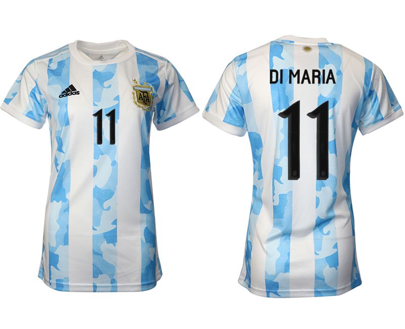 Women 2021-2022 Club Argentina home aaa version white #11 Soccer Jerseys->women soccer jersey->Women Jersey